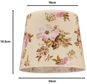 Duolla - Paralume SOFIA XS E14 diametro 18,5 cm rosa