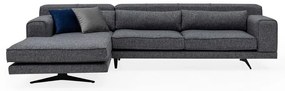 Divano angolare grigio scuro, angolo sinistro Jivago - Artie