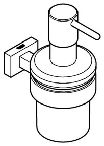 GROHE 40756001 - Dispenser per sapone liquido ESSENTIALS CUBE 160 ml cromo lucido
