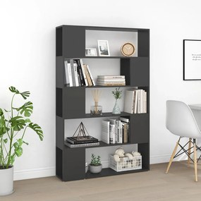 Libreria/Divisorio Grigio 100x24x155 cm in Truciolato