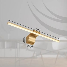 Globo 41925M - Illuminazione a LED per specchi da bagno PEPE LED/10W/230V IP44 oro