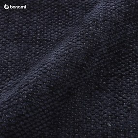 Divano blu scuro allungabile e con contenitore rivestito in ciniglia 251 cm Fuji – Bobochic Paris