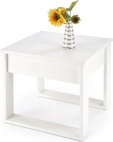 Tavolino da caffè quadrato Nea bianco – 60×60 cm