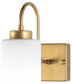 Lampada da parete in bianco e oro ø 10 cm Duzsuz - Opviq lights