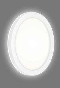 Plafoniera Esterno Contemporaneo Frankfurt Plastica Bianco Led 8W 4000K