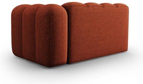 Divano componibile color mattone (con penisola a destra) Lupine – Micadoni Home