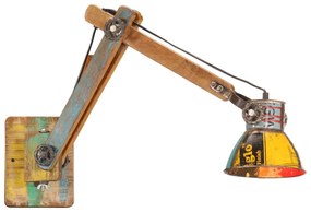 Lampada Da Parete İn Stile Industriale Rotonda Multicolore E27 /