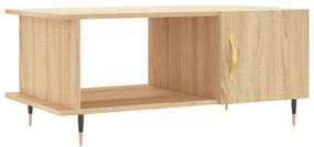 Tavolino da salotto rovere sonoma 90x50x40 cm legno multistrato