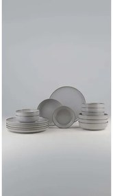 Set da tavola 18 pezzi grigio/porcellana