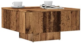 Tavolino Salotto Legno Antico 60x60x31,5 Cm Legno Multistrato /