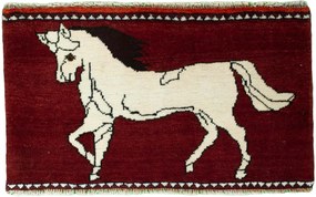 Shiraz Tappeto persiano 80 x 50 Rosso (Iran) Annodato A Mano