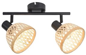 Rabalux 3134 - Faretto RATTAN 2xE14/15W/230V rattan