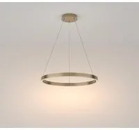 Lampadario A Sospensione Moderno Rim Alluminio Ottone Luce Led 37W