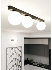 Plafoniera FIT 3xE14/10W/230V nero/bianco