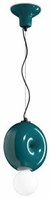 Ferroluce Decò  Bumbum 1-light pendant lamp C2751 Verde Petrolio