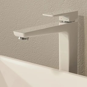 OMNIRES PM7412CRB - Rubinetto del lavandino PARMA 27,3 cm cromo lucido/bianco