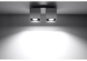 Sollux SL.0064 - Faretto QUAD 2 2xGU10/40W/230V grigio