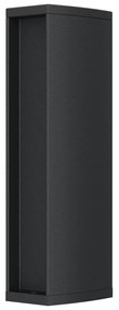 Colonnina con Prese elettriche da Giardino 30cm IP54 Alluminio - Nera