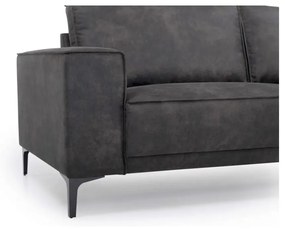 Divano in similpelle antracite 224 cm Copenhagen - Scandic