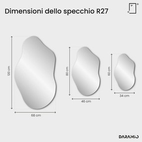 Specchio dalle linee arrotondate – Pure Collection R27