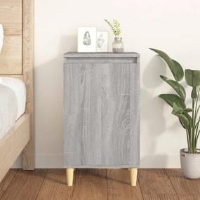 Comodino Grigio Sonoma 40x35x70 Cm İn Legno Multistrato /