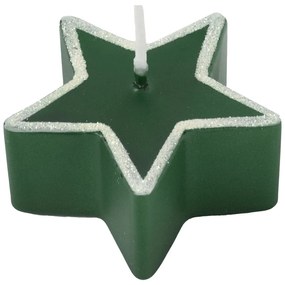 Set di 4 candele verdi, tempo di combustione 4 h Star - Unipar
