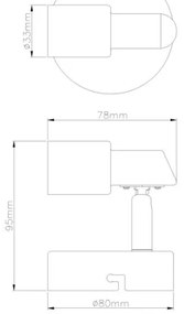 Globo 57385-1 - Luce Spot da parete a LED KINLEY 1xGU10/3W/230V