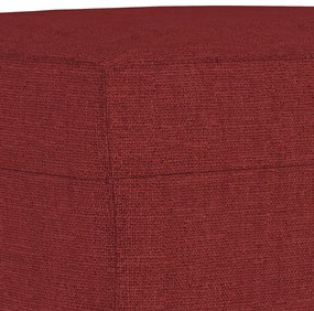 Panca rosso vino 100x35x41 cm in tessuto