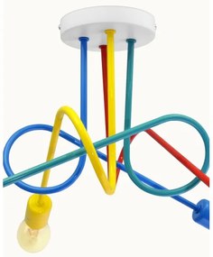 Lampadario LED da soffitto per bambini OXFORD 4xE27/10W/230V