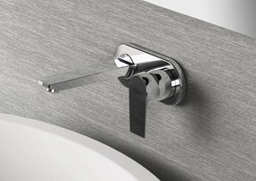 Rubinetto per lavabo a canna media Ceramix cromo lucido