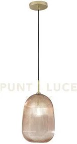 Lampadario a sospensione duke ambra in vetro 1 luce attacco e27 d21...