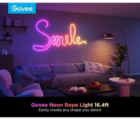 Govee - Neon 2 MATTER pieghevole Striscia LED 5m RGBIC Wi-Fi IP67