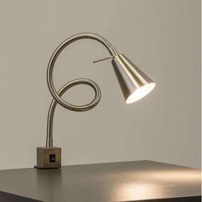 Lampada LED con clip 1xGU10/4,7W/230V cromo satinato