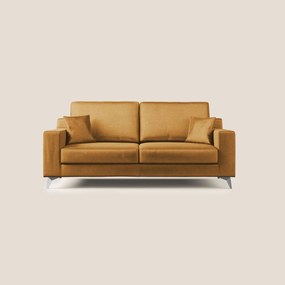 Michael divano moderno in morbido velluto impermeabile T01 oro 146 cm