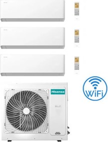 Climatizzatore Condizionatore Hisense Uni HB Wifi R32 Trial Split Inverter 7000 + 9000 + 12000 BTU con U.E. 3AMW72U4RJC Classe A++/A+