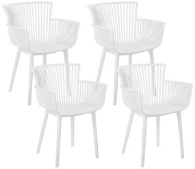 Set di 4 sedie da pranzo bianco PESARO Beliani