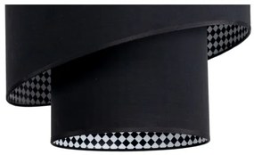 Lampadario su filo LORI 1×E27/60W/230V nero