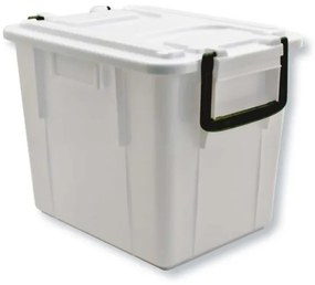 Cassa Food Box impilabile/sovrapponibile con coperchio Bianca, 30X30X28 CM