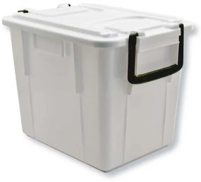 Cassa Food Box impilabile/sovrapponibile con coperchio Bianca, 58X26X38 CM