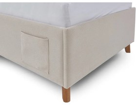 Letto da bambini beige imbottito rete non inclusa 140x200 cm Cool – Meise Möbel
