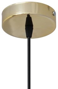 Lampadario a sospensione con filo NEWTON 1xE27/15W/230V nero/oro
