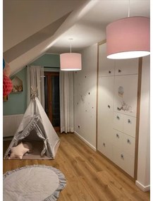 Argon 4136 - Lampadario su corda MAGIC 1xE27/15W/230V rosa