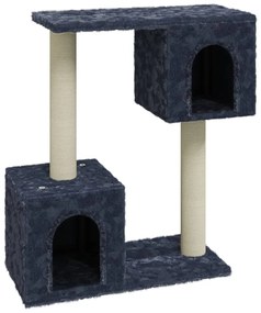 Albero per gatti con tiragraffi in sisal grigio scuro 60 cm
