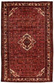 Hosseinabad Tappeto 320x200 Rosso (Iran) Annodato A Mano