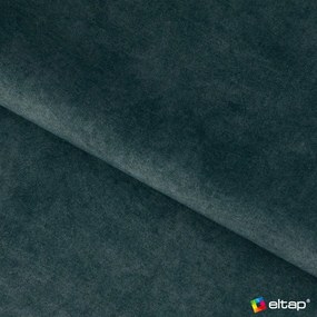 Letto matrimoniale imbottito color petrolio con contenitore e rete inclusi 180x200 cm Plissa – ELTAP