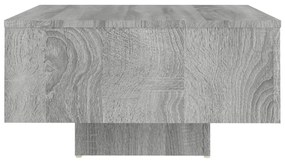 Tavolino salotto grigio sonoma 60x60x31,5 cm legno multistrato