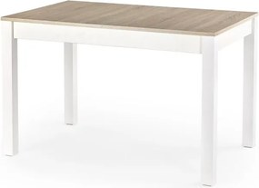 Tavolo Maurycy allungabile in rovere sonoma/bianco - L 118-158 x L 75 x H 76 cm