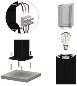 Lampada da esterno LANA 1xE27/25W/230V IP54 75 cm
