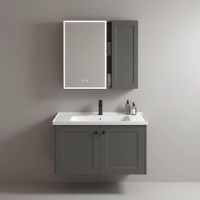 Set di mobili da bagno con lavabo Monti 60cm Grey