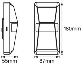 Ledvance - Applique da esterno a LED con sensore UPDOWN LED/10W/230V IP55